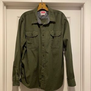 Wrangler Cotton Long Sleeve Button Up - L